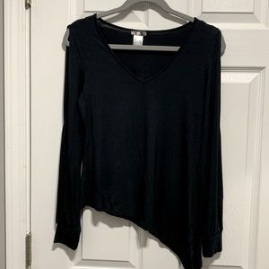 Venus black top open sleeves